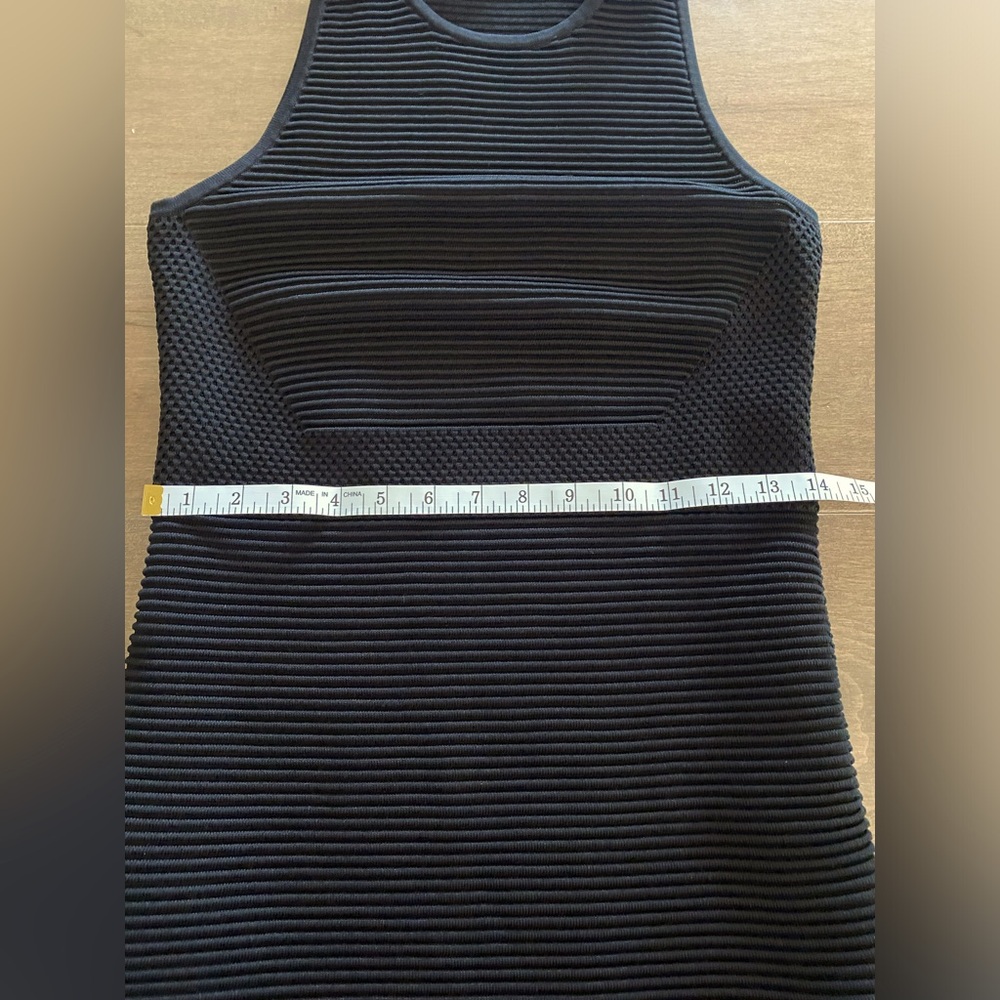 Michael Kors ribbed knit tank midi dress, size M, black, EUC - Picture 9 of 11